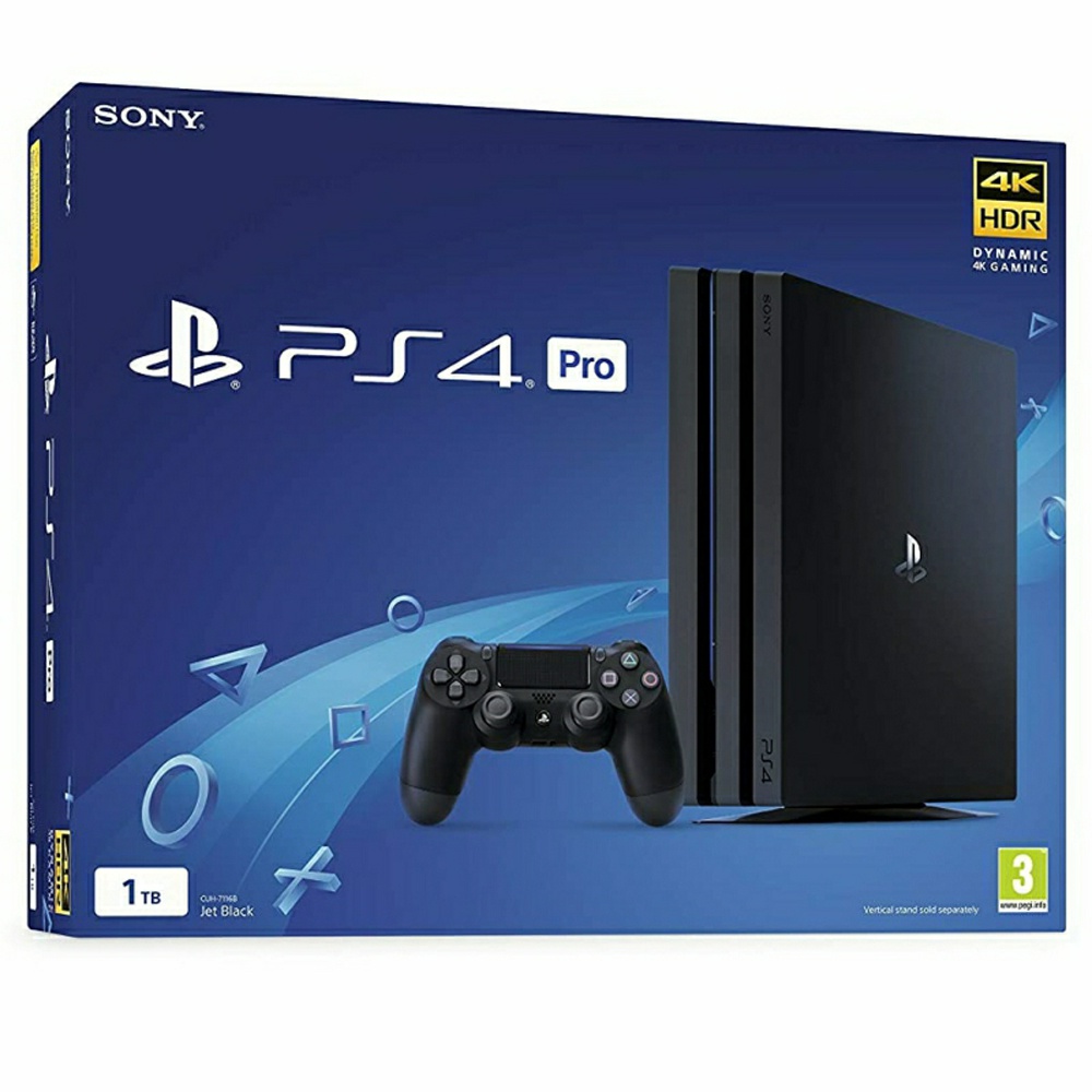 Playstation 4 PS4 PRO 1TB Console With all Accessories, Black, Boxed ( Preowned )